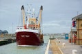 Fishing Vessel. Sylvia Bowers. Shoreham Lock. Royalty Free Stock Photo