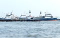 Fishing vessels at a mooring