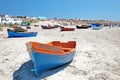 FISHING VESSELS ON A BEACH IN PATERNOSTER