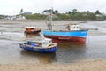 Fishing vessels at Welsh coastal town