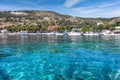 The fishing village of Agios Nikolaos in Zakynthos island, Ionian Sea, Greece Royalty Free Stock Photo