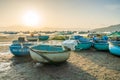 Fishing village along the coastline of Vietnam