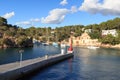 Fishing village Cala Figuera bay panorama and Mediterranean Sea, Majorca Royalty Free Stock Photo