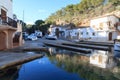 Fishing village Cala Figuera port with slipway and boats, Majorca