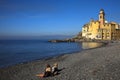 The fishing village of Camogli, Gulf of Paradise, Portofino National Park, Genova, Liguria, Italy Royalty Free Stock Photo