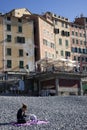 The fishing village of Camogli, Gulf of Paradise, Portofino National Park, Genova, Liguria, Italy Royalty Free Stock Photo