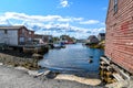 Fishing Shacks and Docks all in a Row Royalty Free Stock Photo