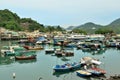 Typhoon Shelter at Fishing Village of Lei Yue Mun