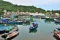 Typhoon Shelter at Fishing Village of Lei Yue Mun Royalty Free Stock Photo