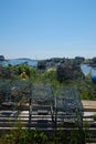 Fishing village and lobster traps