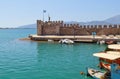 Fishing village of Nafpaktos in Greece Royalty Free Stock Photo