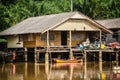 A fishing village near a mangrove forest called Bor Hin Farmstay in Trang Province Royalty Free Stock Photo