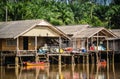 A fishing village near a mangrove forest called Bor Hin Farmstay in Trang Province Royalty Free Stock Photo