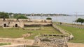 Fishing village next to Jaffna Fort in Sri Lanka.