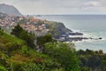Fishing village Seixal with its lava pools on Madeira island, Portugal Royalty Free Stock Photo