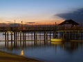 Fishing Village Sunset Royalty Free Stock Photo