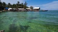 A fishing village in Teluk Buton, Natuna Royalty Free Stock Photo