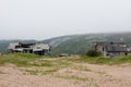 The fishing village of Teriberka in the mountains in the north.