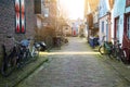 Fishing village volendam in the netherlands Royalty Free Stock Photo