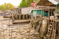 Fishing villages along the canal Royalty Free Stock Photo