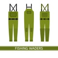 Fishing Waders Isolated Royalty Free Stock Photo