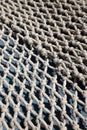 Fishnets drying on a boat