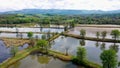 Fishponds in Silesia region of Poland