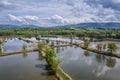 Fishponds in Silesia region of Poland