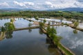 Fishponds in Silesia region of Poland