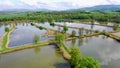 Fishponds in Silesia region of Poland