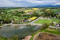 Fishponds in Silesia region of Poland