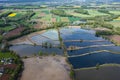 Fishponds in Silesia region of Poland