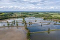 Fishponds in Silesia region of Poland