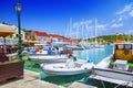 Fiskardo village and harbor on Kefalonia Ionian island