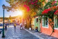 Fiskardo village, Kefalonia island, Greece. Fiscardo on the Island of Kefalonia in Greece. The holiday destination. Beautiful Royalty Free Stock Photo