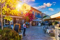 Fiskardo village, Kefalonia island, Greece. Fiscardo on the Island of Kefalonia in Greece. The holiday destination. Beautiful Royalty Free Stock Photo