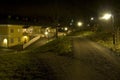 Fiskars village at night Royalty Free Stock Photo