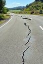 Fisrt Signs of Earthquake Damage on The Road to Kaikoura.