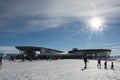 FISS, AUSTRIA - December 31, 2017: The summit station Bergdiamant in the ski resort Serfaus Fiss Ladis in Austria