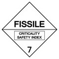 Fissile Criticality Safety Index Label Symbol Sign ,Vector Illustration, Isolate On White Background Label .EPS10 Royalty Free Stock Photo