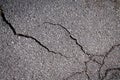 Fissure in asphalt Royalty Free Stock Photo