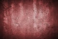 Fissured concrete wall red