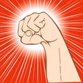 Fist abstract background