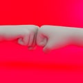 Fist Bump - Concept for Teamwork and freindship Royalty Free Stock Photo