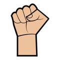 Fist bump icon The concept of power and conflict, competition, Team work, partnership, friendship, struggle. hands clenched fist