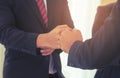 Fist bump in meeting for team concept Royalty Free Stock Photo