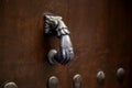 Fist on door knob Royalty Free Stock Photo