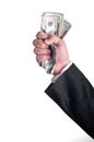 Fist full of money Royalty Free Stock Photo