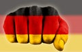 Fist with german flag