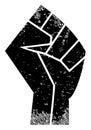 Fist Grunge Icon Symbol